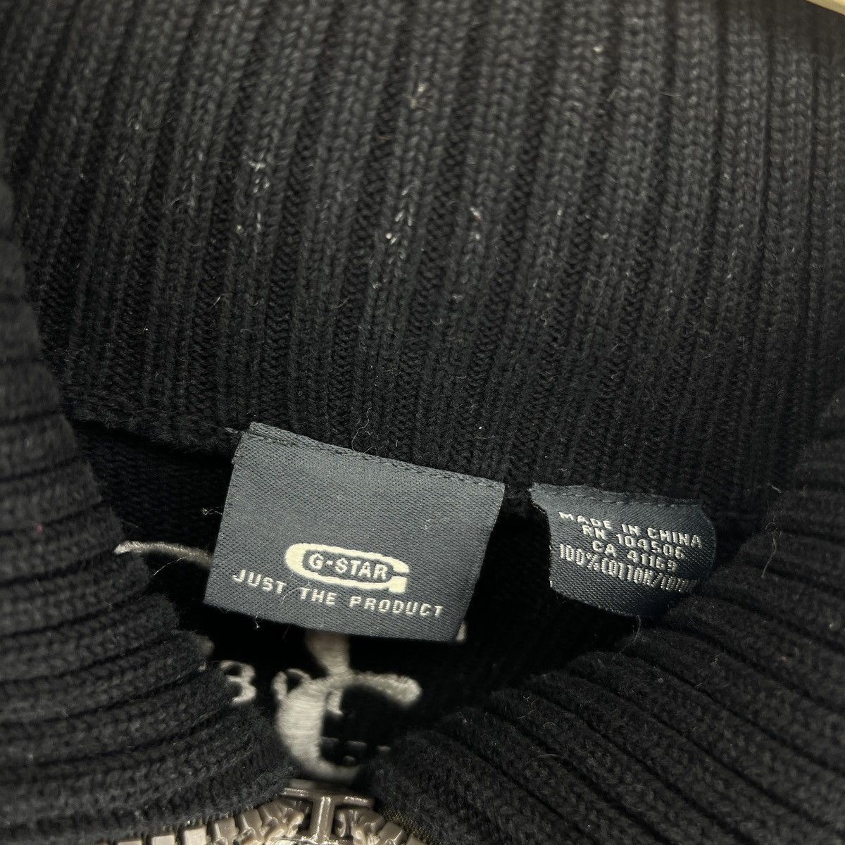 G-Star G-Star Raw Vintage Knit Sweater Zip Jumper Opium Y2K Ribbed Size US L / EU 52-54 / 3 - 6 Thumbnail