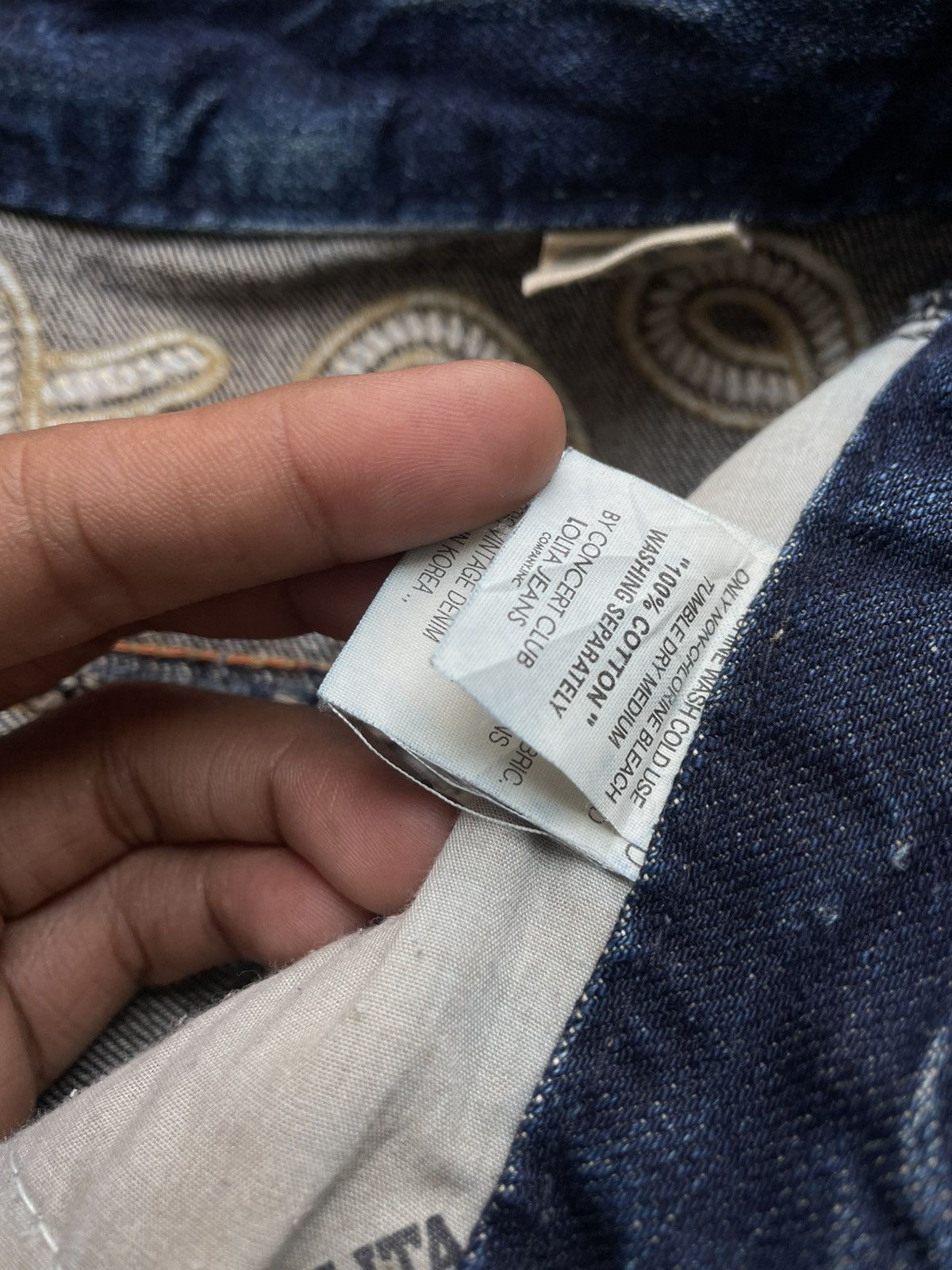 Japanese Brand Vintage Distress Lolita Flared Jeans Size US 33 - 13 Thumbnail