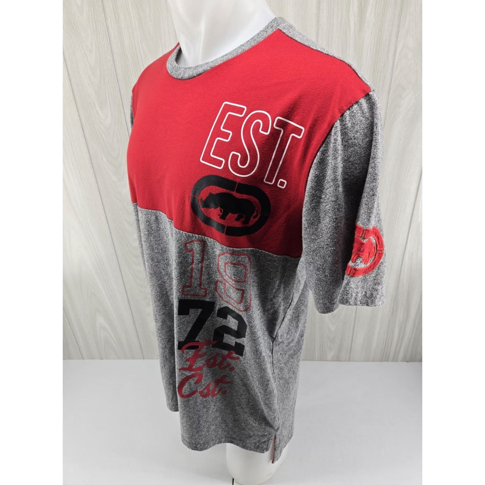 Ecko Unltd. VINTAGE Ecko Unltd Mens XL T Shirt Gray Red Short Sleeve Mens XL T-Shirt Gray Red Short Sleeve Size US XL / EU 56 / 4 - 4 Thumbnail