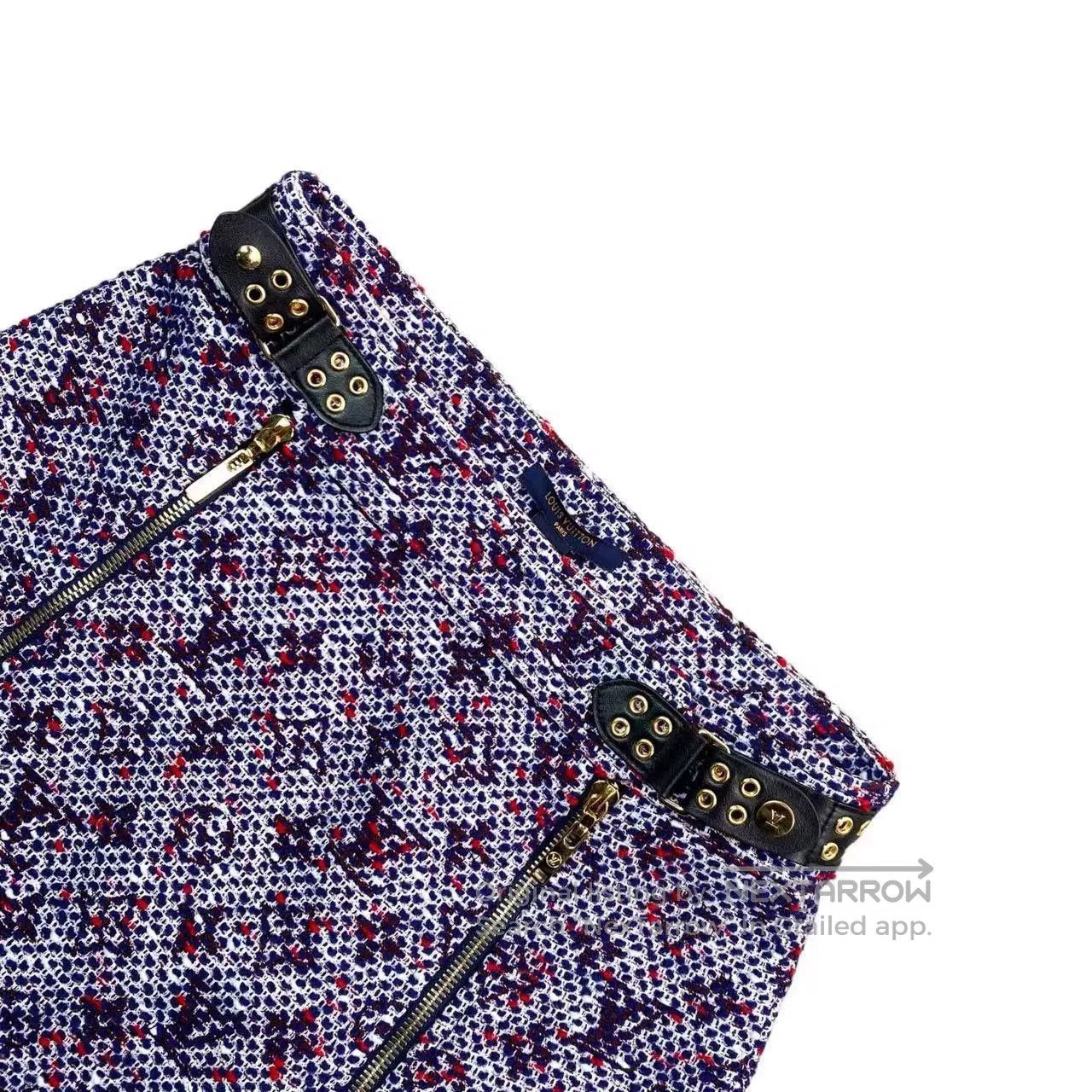 Louis Vuitton Louis Vuitton LV Logo Tweed Skirt. Size 35" - 3 Thumbnail