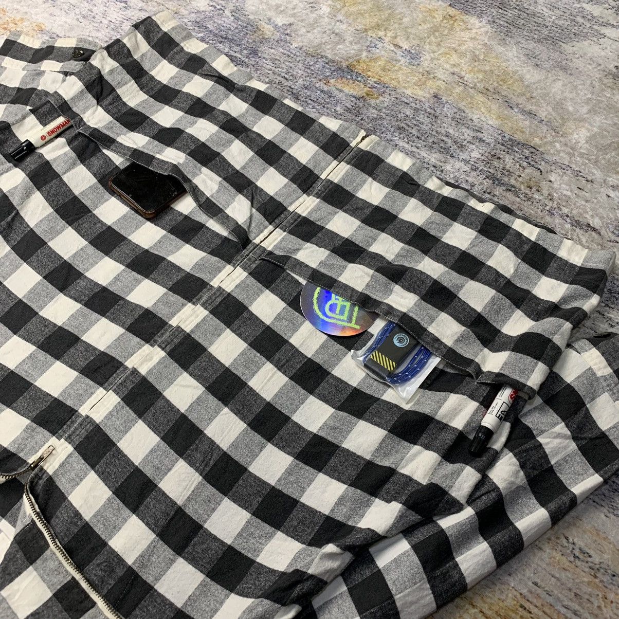 Issey Miyake × Japanese Brand Vintage 90s Issey Miyake multi pocket Zipper flannel Size US L / EU 52-54 / 3 - 3 Thumbnail