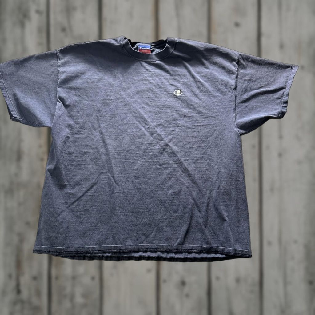 Champion Champion Shirt Mens Large Blue Embroidered Logo Tee Crewneck Casual Athletic Size US L / EU 52-54 / 3 - 1 Thumbnail