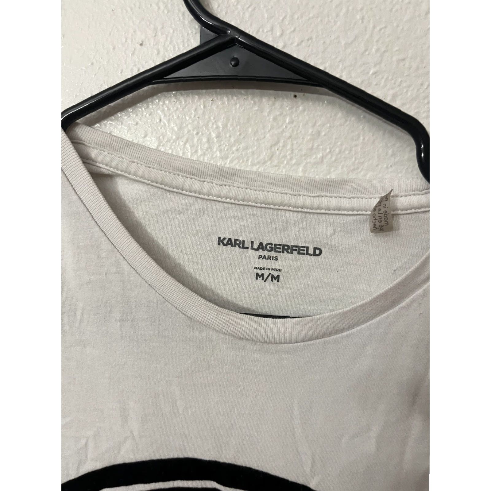 Karl Lagerfeld VINTAGE Karl Lagerfeld Men’s Cotton T-Shirt Short Sleeve Crew Neck Graphic Print 2010s Paris Logo Classic Size US M / EU 48-50 / 2 - 3 Thumbnail