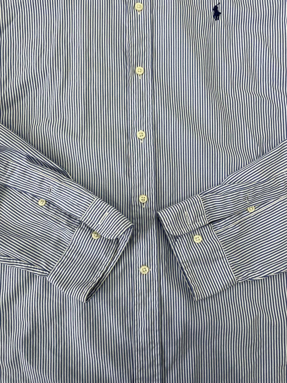 Polo Ralph Lauren Polo Ralph Lauren men's shirt,blue stripes,slim fit, size XL Size US XL / EU 56 / 4 - 4 Thumbnail