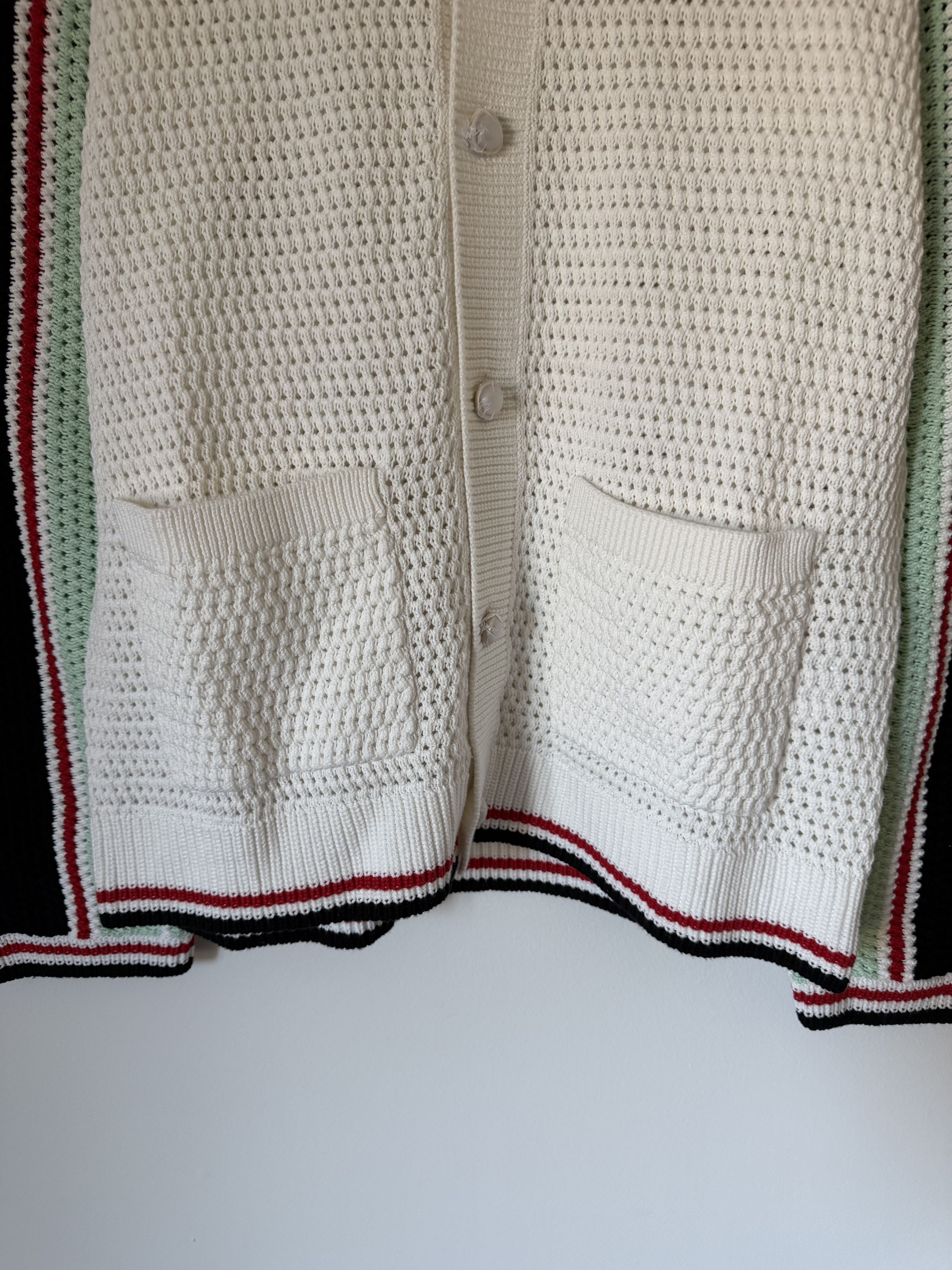 Casablanca Casablanca Faux Crochet Shirt in White Size US L / EU 52-54 / 3 - 3 Thumbnail