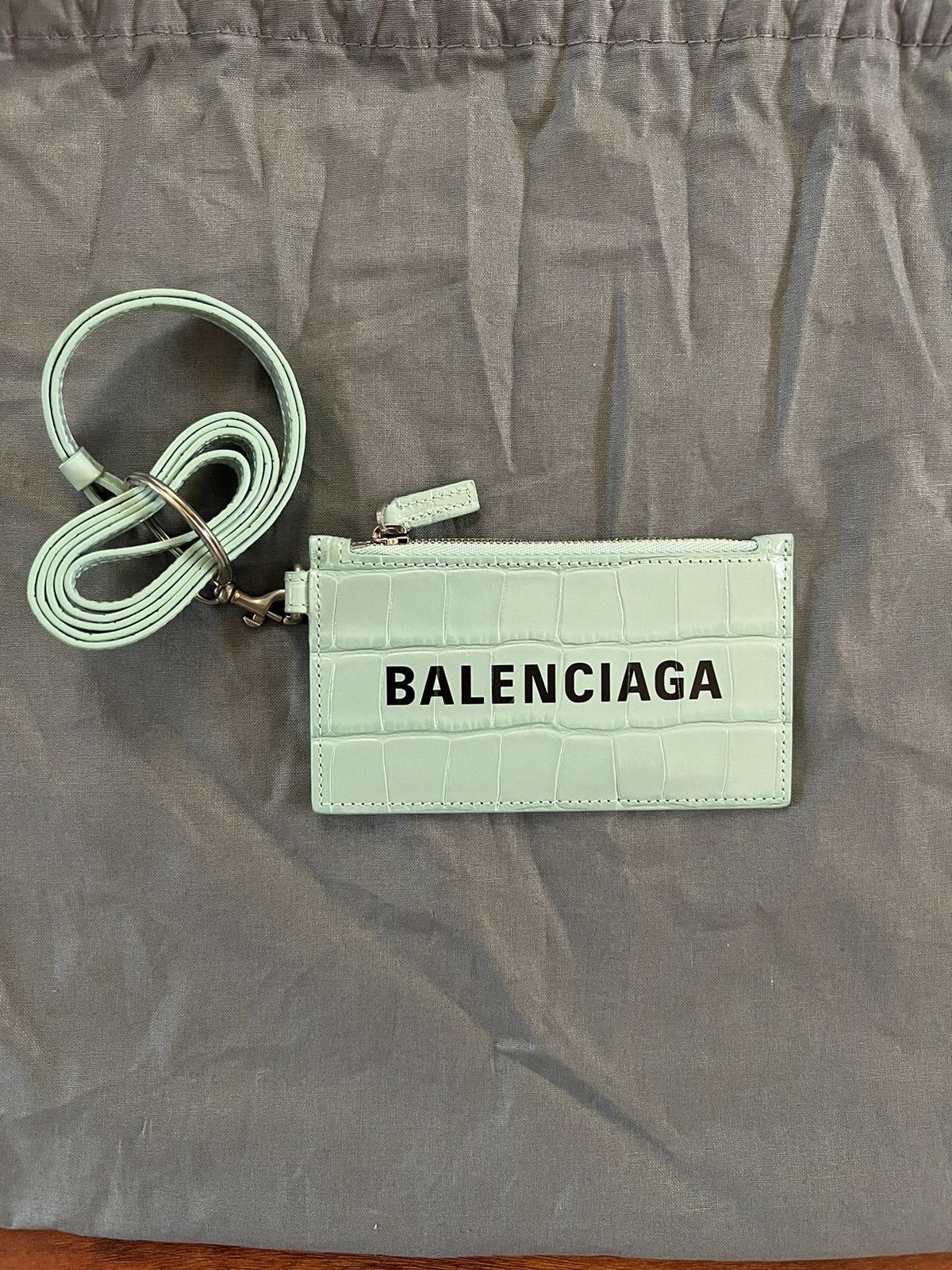 Balenciaga Balenciaga Embossed Croc Calf Wallet + Keyrings Size ONE SIZE - 1 Thumbnail
