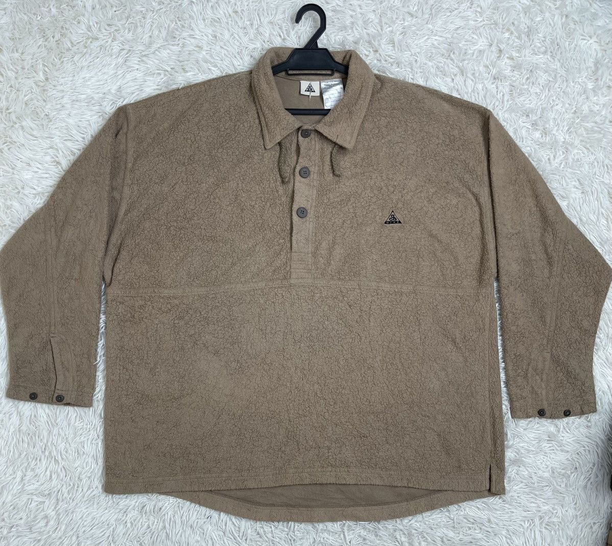 Nike ACG 90's Nike ACG Half Button Boxy Pullover Fleece Jacket Size US L / EU 52-54 / 3 - 2 Thumbnail