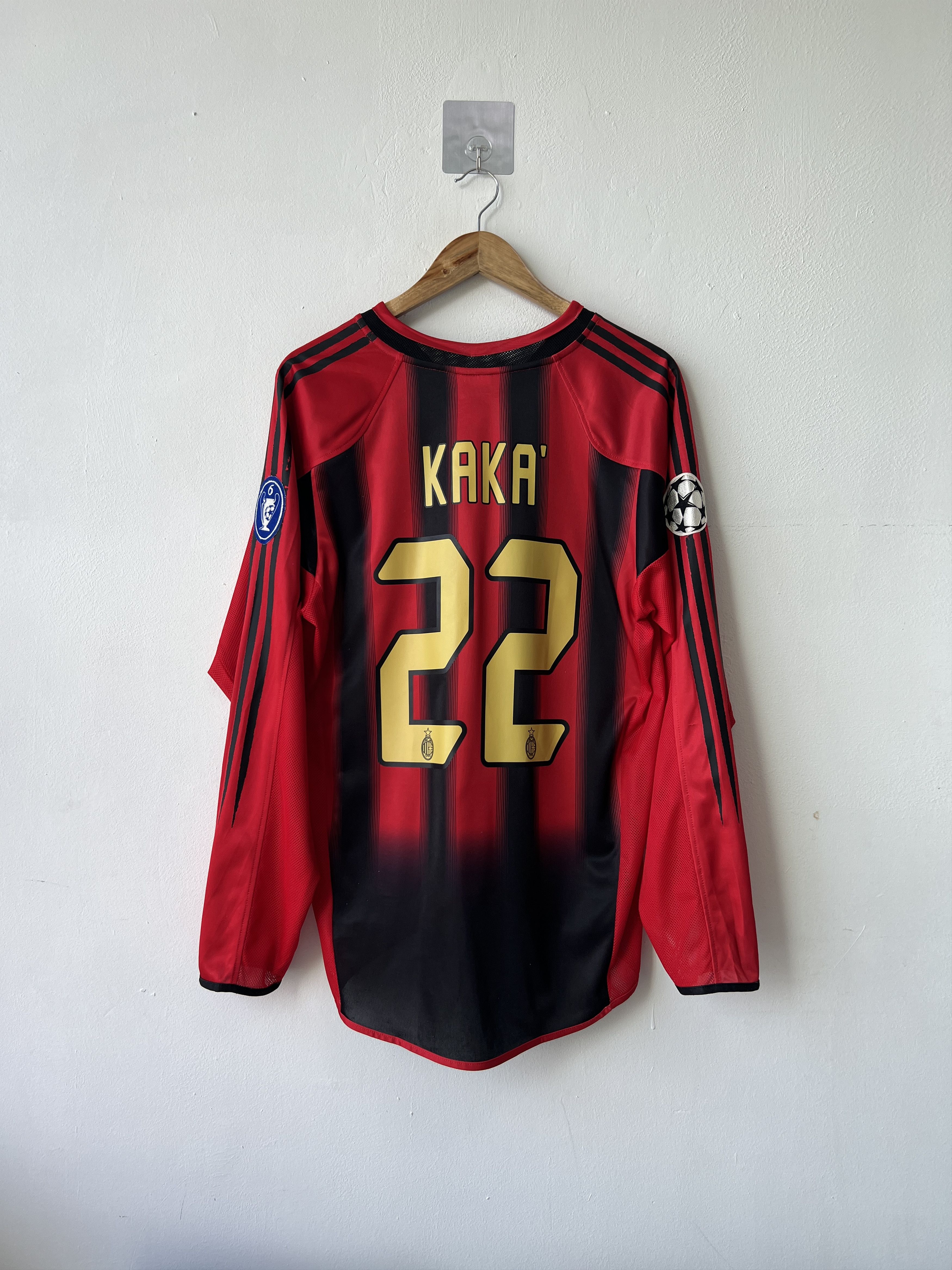 Maillot AC Milan Édition Spéciale Dorée 2012-2013 – Kaka, Balotelli, El Shaarawy – Neuf