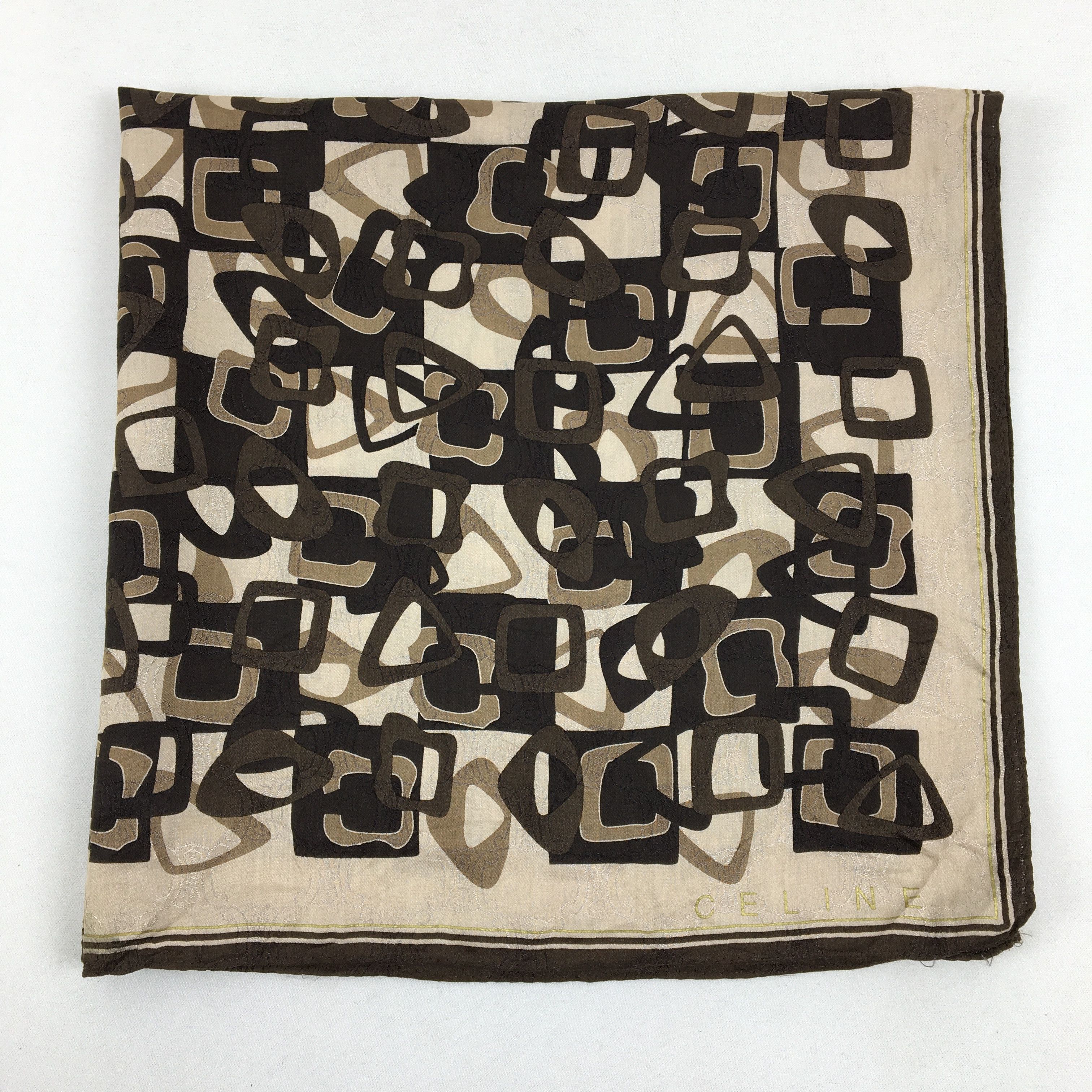 Celine Vintage Celine Handkerchief Monogram Neckerchief Bandana Size ONE SIZE - 4 Thumbnail