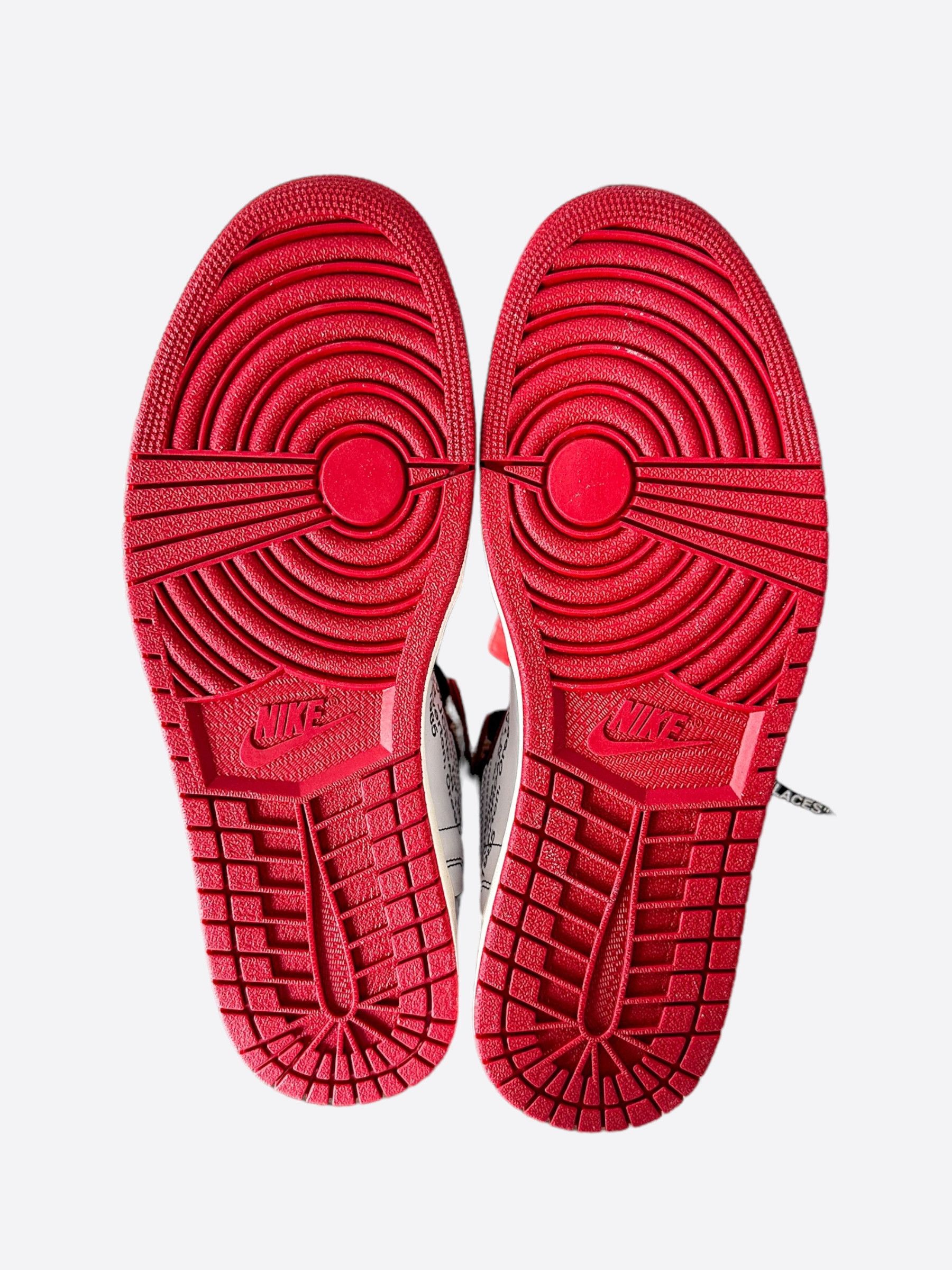Nike × Off-White Nike Off-White Red Chicago Jordan 1 Hightop Sneakers Size US 14 / EU 47 - 5 Thumbnail