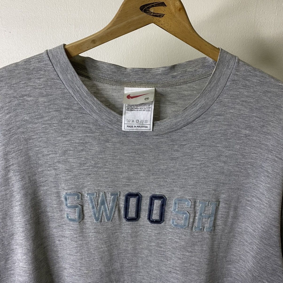 Nike Vintage 2000s Nike Embroidery Spell Out Swoosh LS T Shirt Size US L / EU 52-54 / 3 - 2 Thumbnail