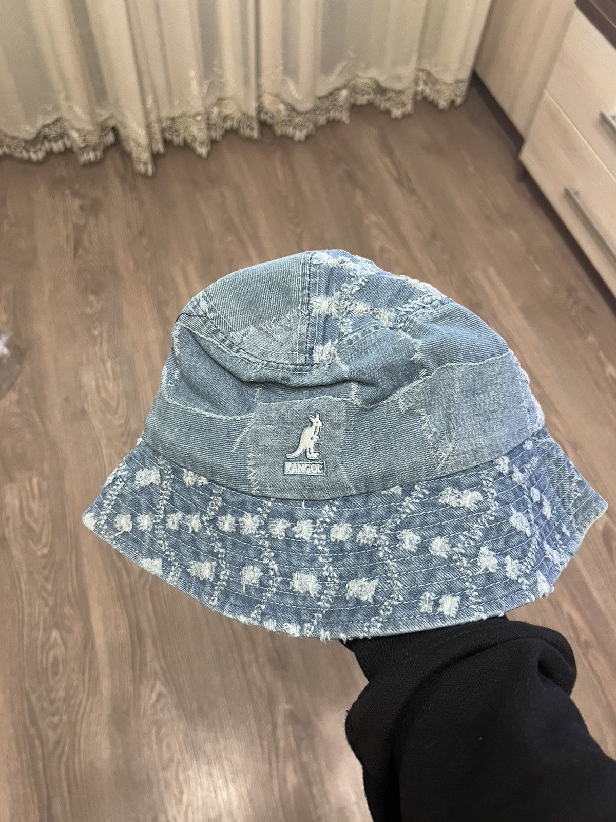 Japanese Brand × Kangol New Kangol Panama Denim Blue One Size Size ONE SIZE - 6 Thumbnail