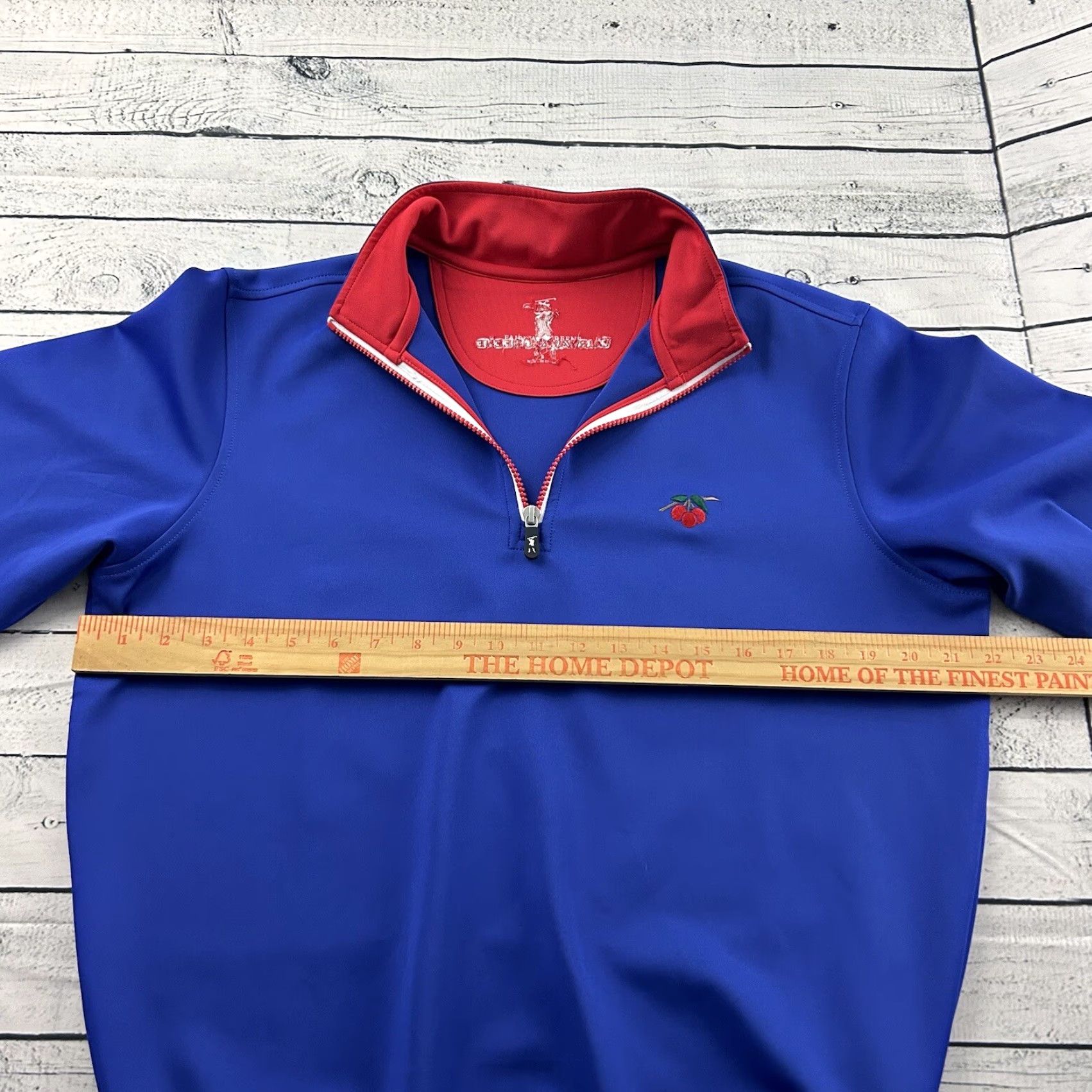 Vintage Fairway & Greene Jacket Pullover 1/4 Zip Men S Blue Golf Size US S / EU 44-46 / 1 - 5 Thumbnail