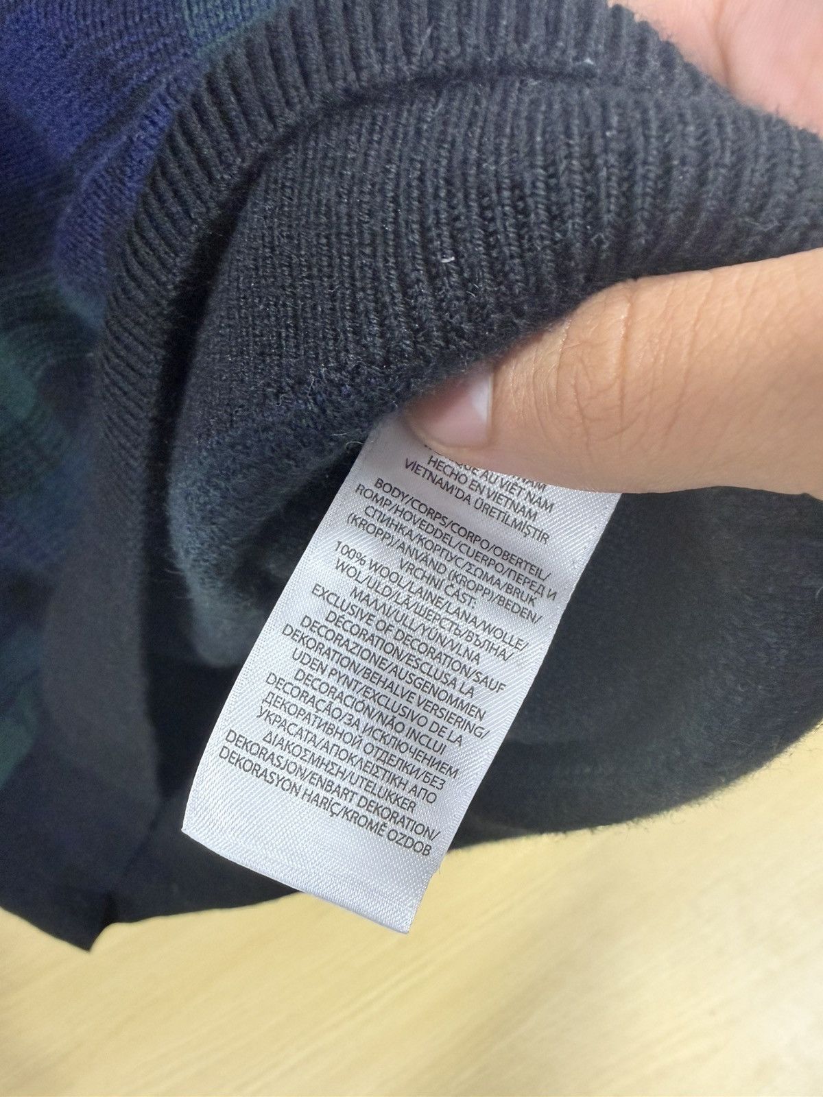 Ralph Lauren Polo Ralph Lauren Plaid Merino Wool Sweater Men Med Washable Size US M / EU 48-50 / 2 - 7 Thumbnail