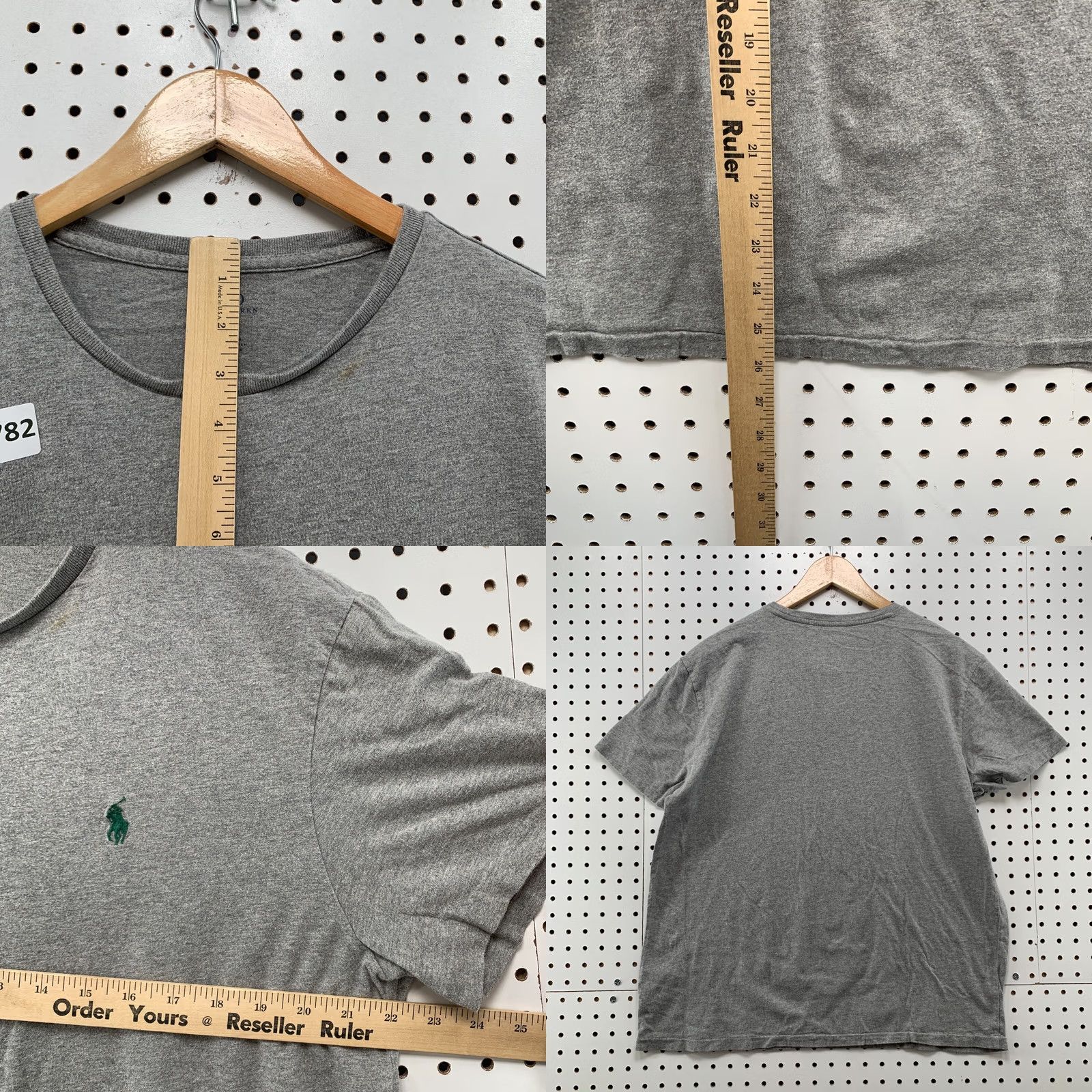 Polo Ralph Lauren Polo Ralph Lauren Shirt Gray Green Pony Mens Large Short Sleeve Size US L / EU 52-54 / 3 - 9 Thumbnail