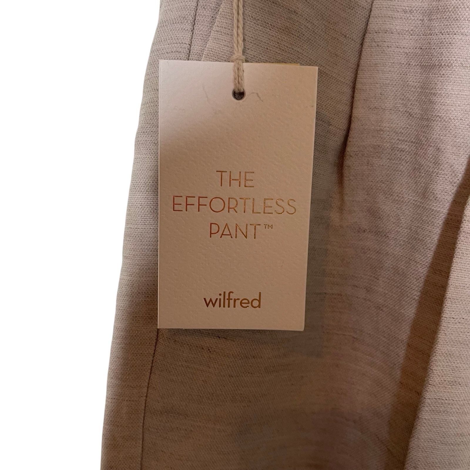 Aritzia New Aritzia Wilfred The Effortless Pant Linen in Natural 2 Size 26" / US 2 / IT 38 - 6 Thumbnail