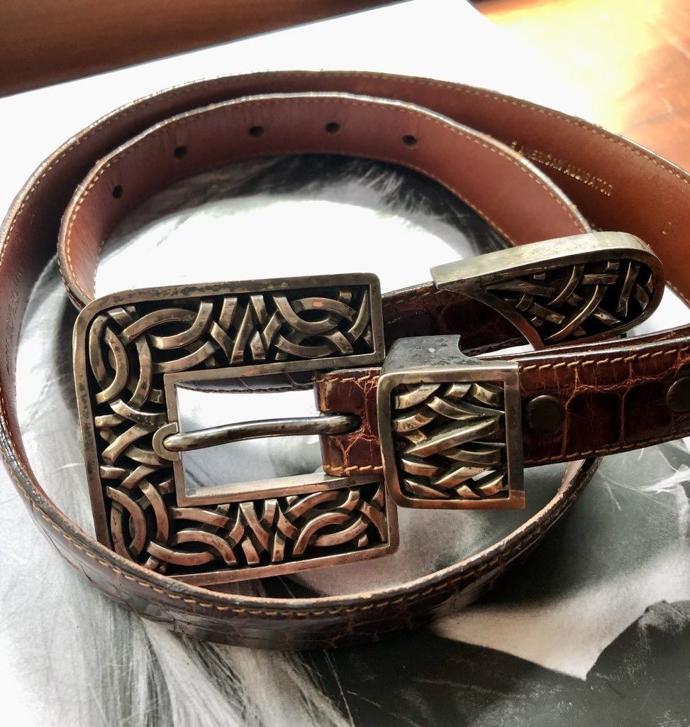 Designer Barry Kieselstein cord Ss buckle, strap-tip USA Alligator Size ONE SIZE - 9 Thumbnail