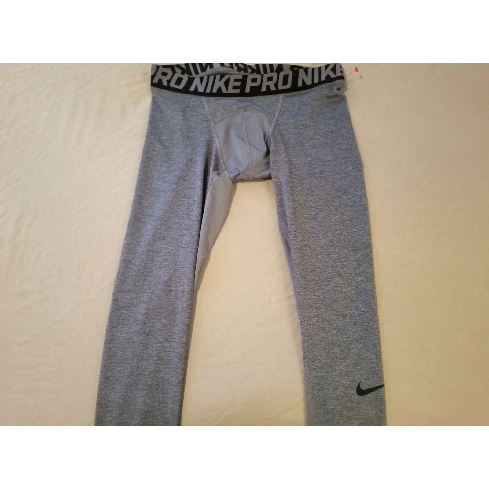 Nike Nike Pro Pants Mens Medium Gray Athletic Sweatpants Regular Size M Shirt? Size US 31 - 3 Thumbnail