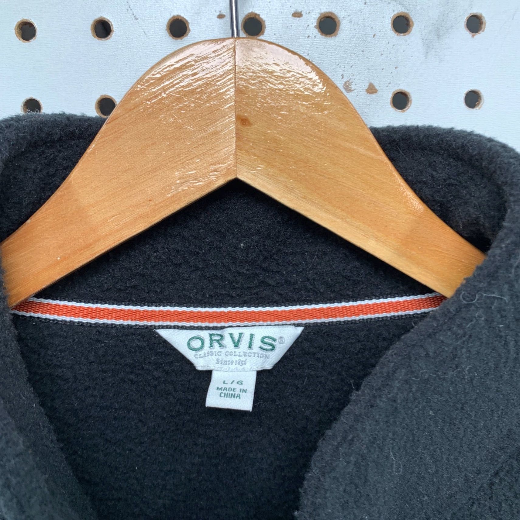 Orvis VINTAGE Orvis Fleece Full Zip Jacket Mens L Black Outdoor Casual 26X28 Size US L / EU 52-54 / 3 - 7 Thumbnail
