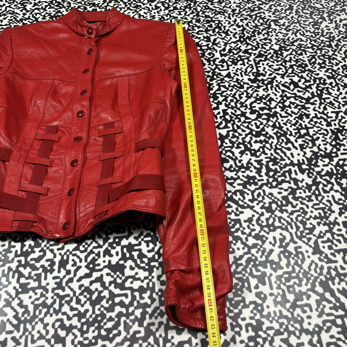 Japanese Brand Vintage Y2K Japanese Leather Jacket With Straps Moto Style Size S / US 4 / IT 40 - 25 Thumbnail