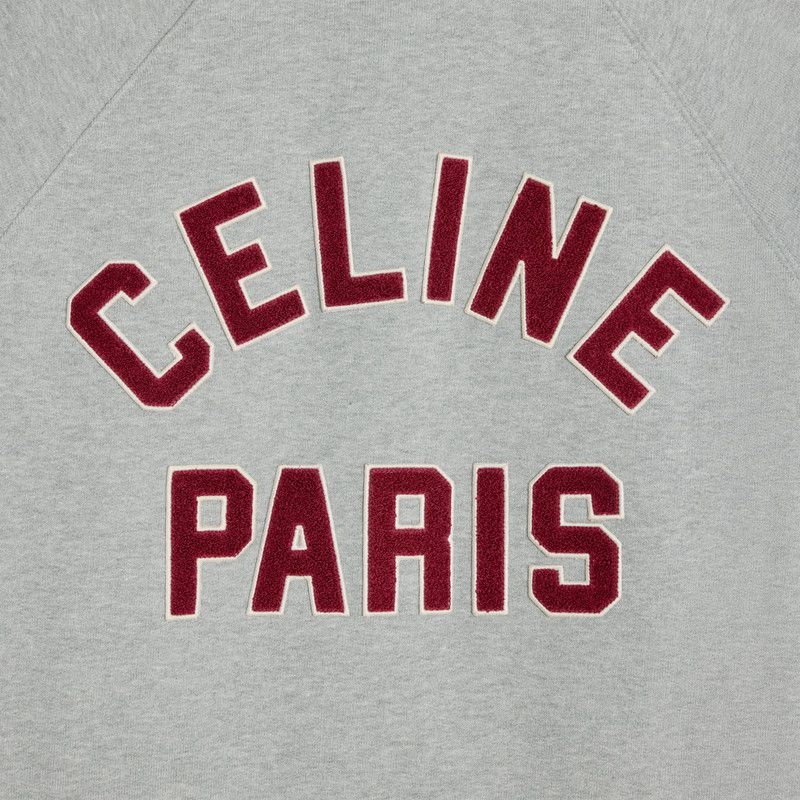 Celine o1mle0426 Teddy Collegiate Jacket in Gray Size US XL / EU 56 / 4 - 4 Thumbnail