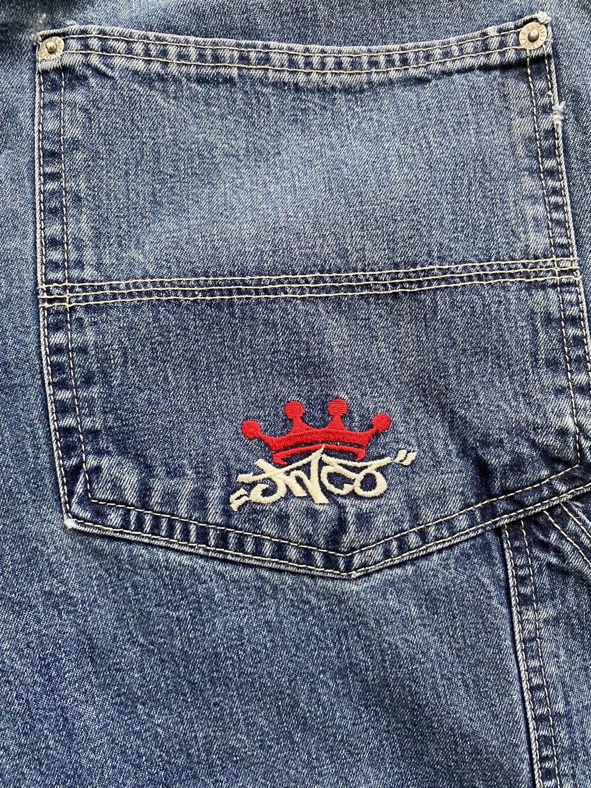 Vintage Y2K JNCO Red Crown Tribal Baggy Denim Jeans