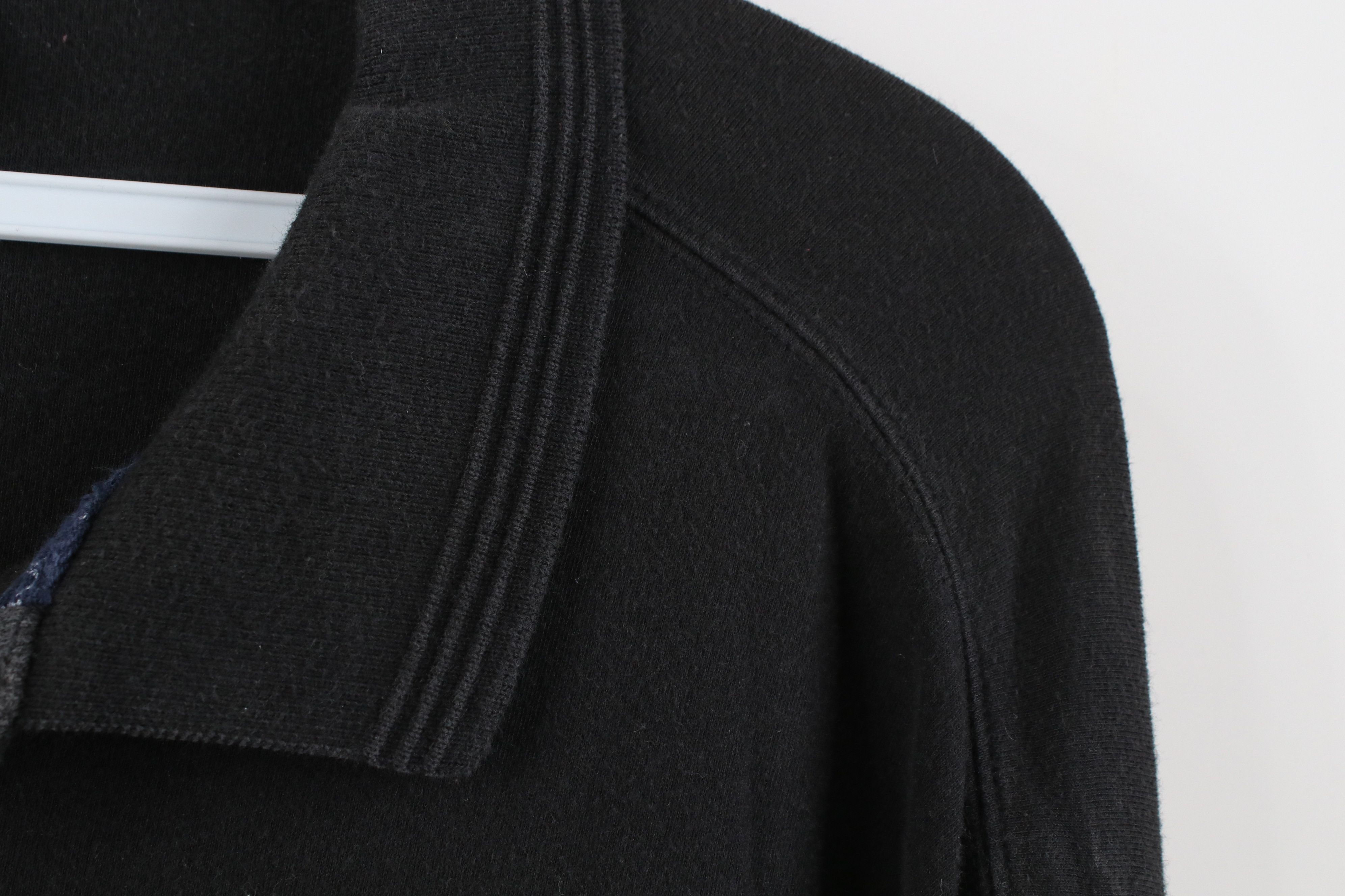 Vintage Vintage 90s Streetwear Long Sleeve Rugby Polo Shirt Black Size US XXL / EU 58 / 5 - 6 Thumbnail