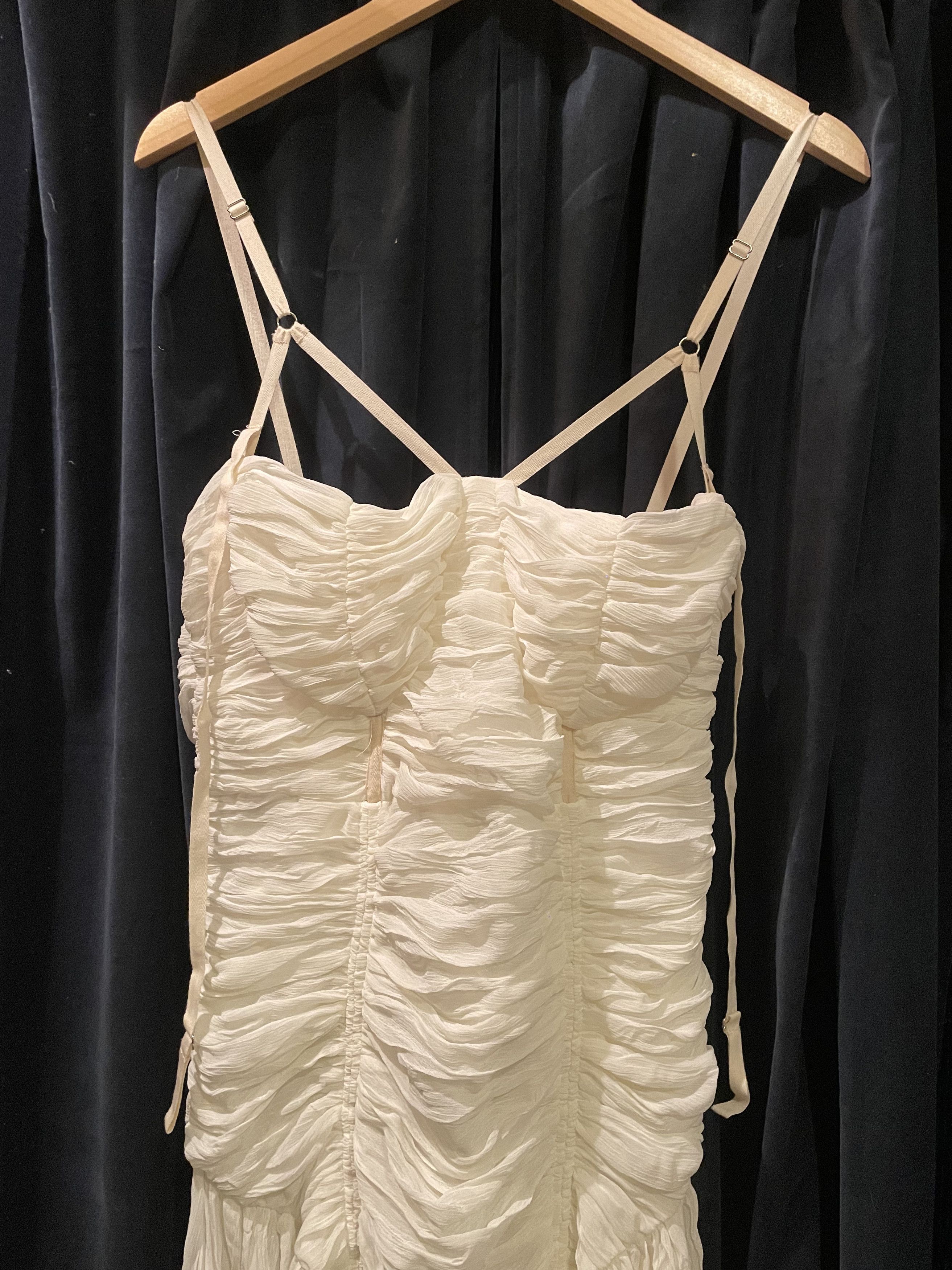 Elena Velez Nymphomaniac Ruched Gown Size L / US 10 / IT 46 - 2 Thumbnail