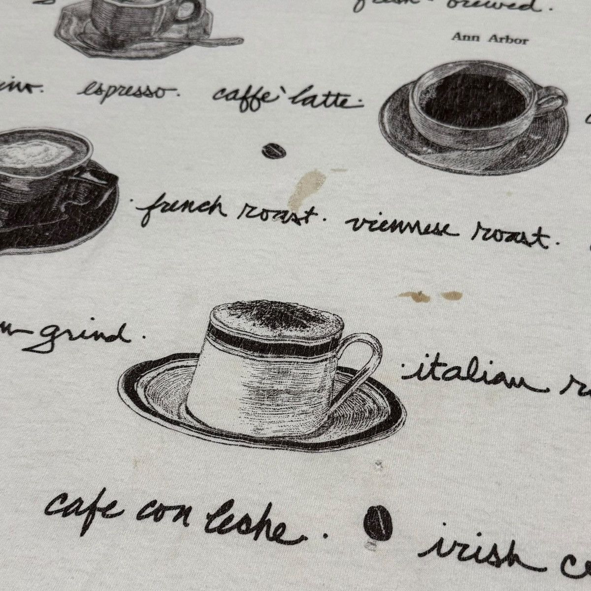 Vintage Vintage 1994 Coffee Espresso AOP Stained Shirt Men's XL Size US XL / EU 56 / 4 - 4 Thumbnail