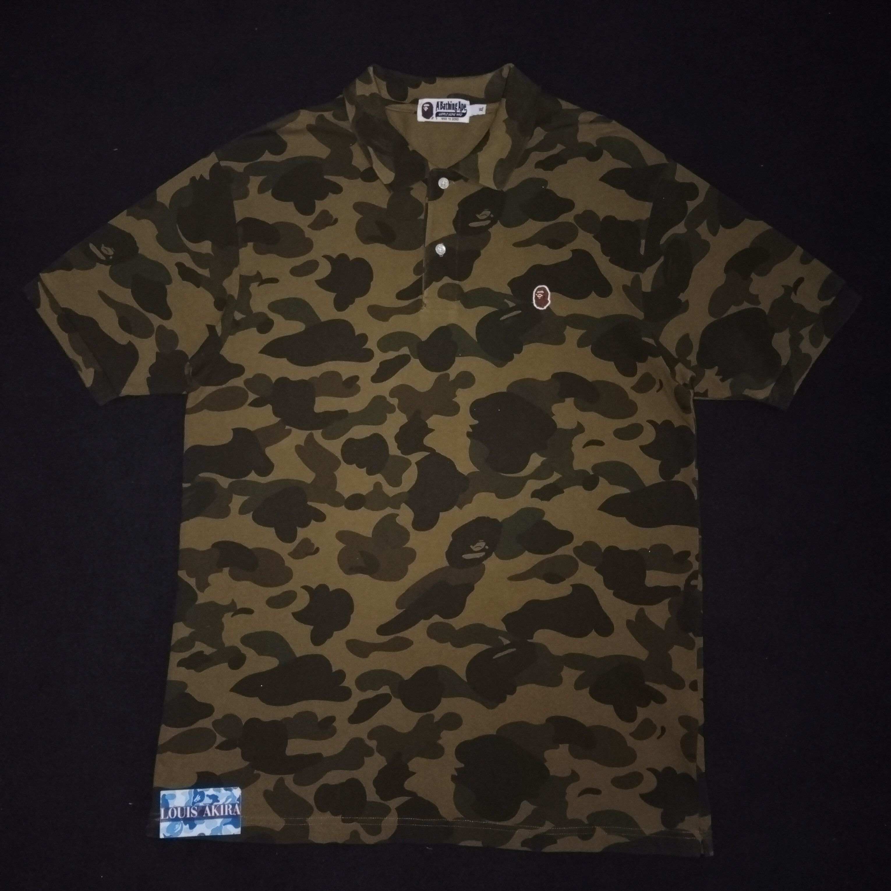 Bape Bape Full Green Camo Polo Size US XL / EU 56 / 4 - 1 Thumbnail