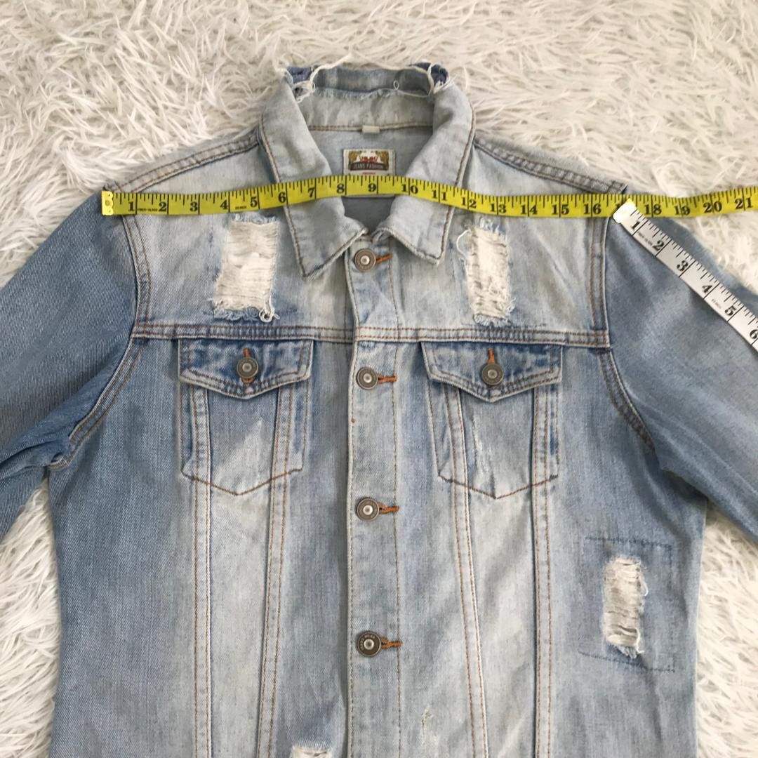 Japanese Brand Jeans Fashion Philosophy Distress Denim Jacket Size US L / EU 52-54 / 3 - 6 Thumbnail