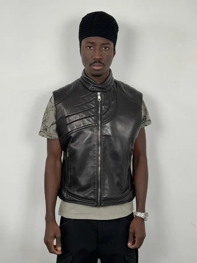 Gucci FW2000 Gucci Tornado Storm Padded Leather Vest by Tom Ford Size US S / EU 44-46 / 1 - 2 Thumbnail