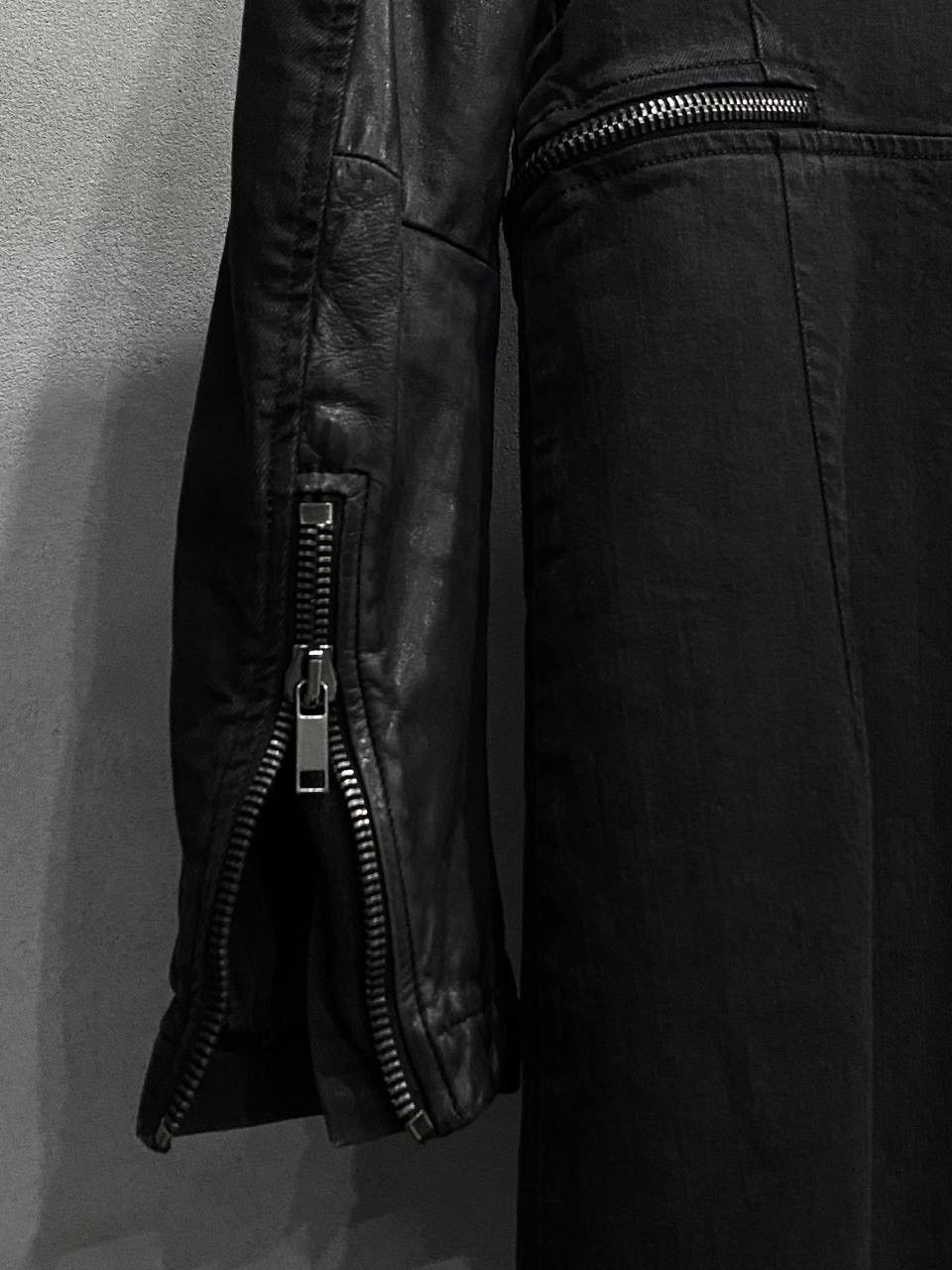 Diesel Diesel Leather & Denim Avangard Coat Size S / US 4 / IT 40 - 7 Thumbnail