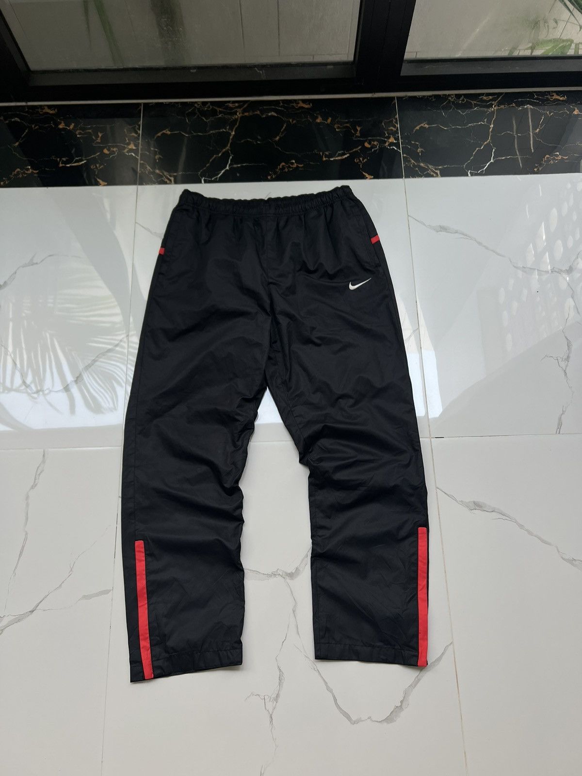Nike × Vintage 90’s NIKE TEAM RARE Y2K SWOOSH POGO BAGGY PANTS GORPCORE Size US 32 / EU 48 - 1 Thumbnail