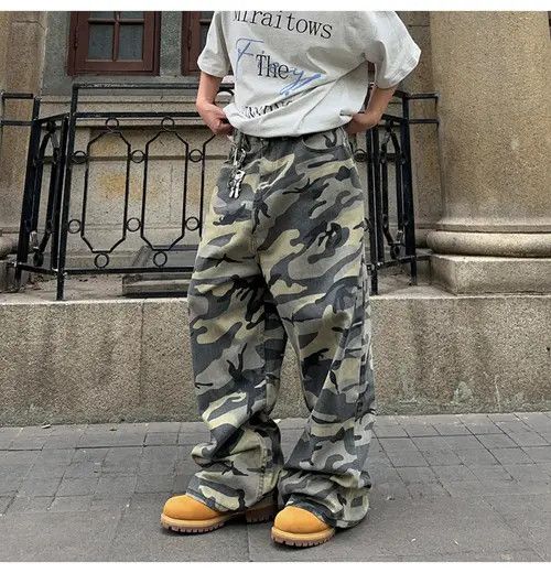 Other Matsuzaka x Yoko Camouflage Camo Wide-Leg Pants Size US 33 - 5 Thumbnail
