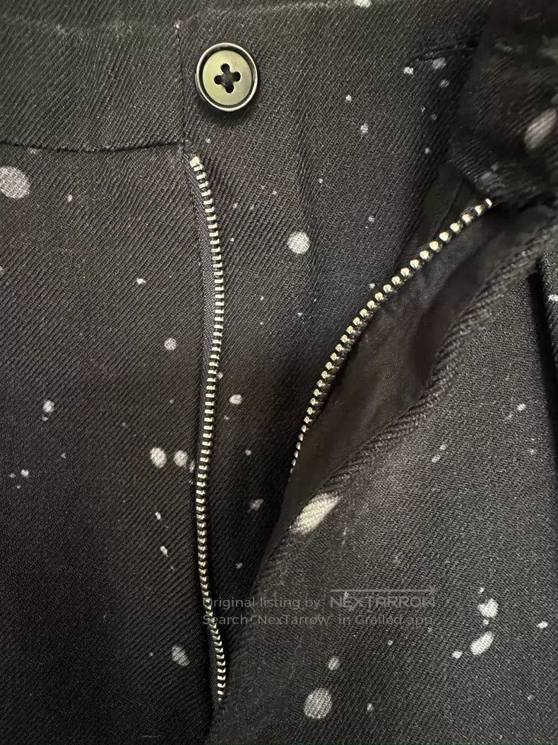 Other Ann Demeulemeester size S Dark gray mud dot silk cotton pan Size 22" - 2 Thumbnail