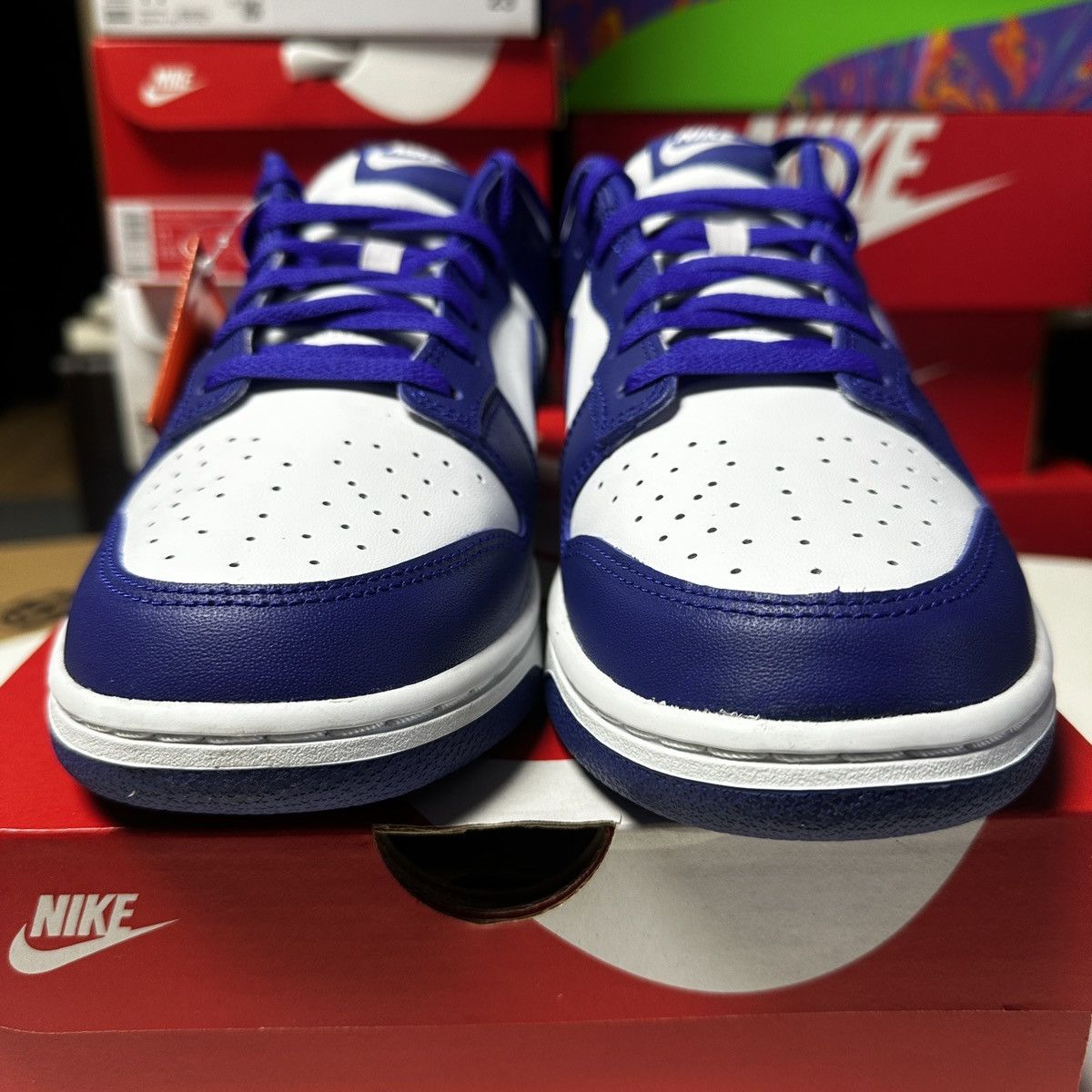 Nike **NEW** Size 10.5 Men, 12.5 WMN Nike Dunk Low Concord Unisex Size US 10.5 / EU 43-44 - 5 Thumbnail