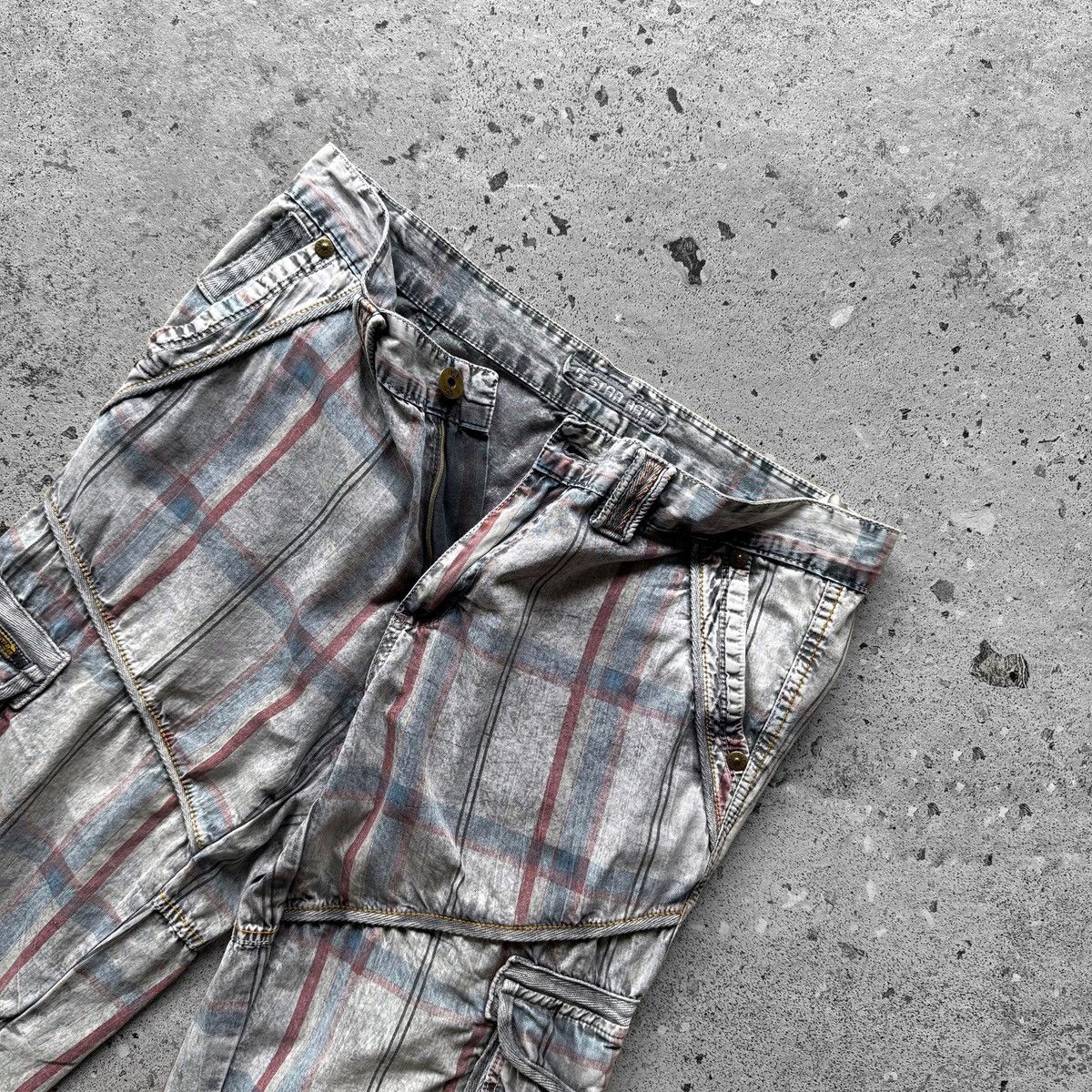 G-Star G-Star Raw Vintage 00s Cargo Shorts Plaid Pattern Casual Y2K Size US 34 / EU 50 - 5 Thumbnail
