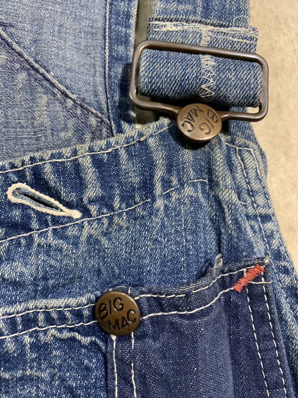 Big Mac 🔥VTG 70s BIG MAC DENIM OVERALL W32 Size US 32 / EU 48 - 10 Thumbnail