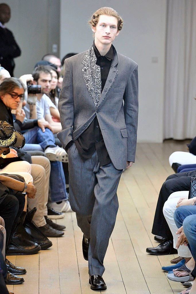 Yohji Yamamoto Yohji Yamamoto size 2 11 SS striped floral double suit 2501 Size 38R - 4 Thumbnail