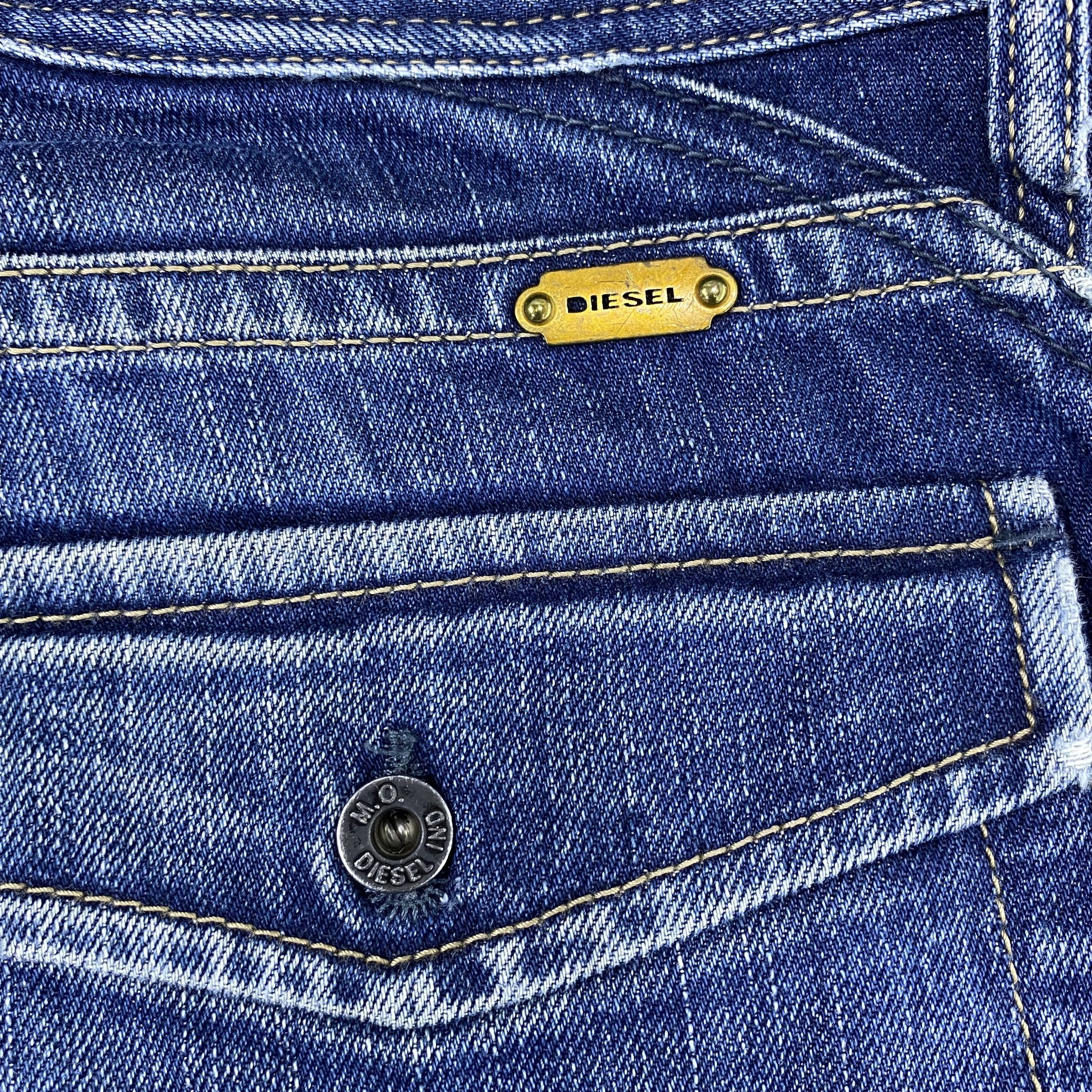 Diesel × If Six Was Nine Diesel Distressed Blue Wash Jeans-J1168 Size US 33 - 15 Thumbnail
