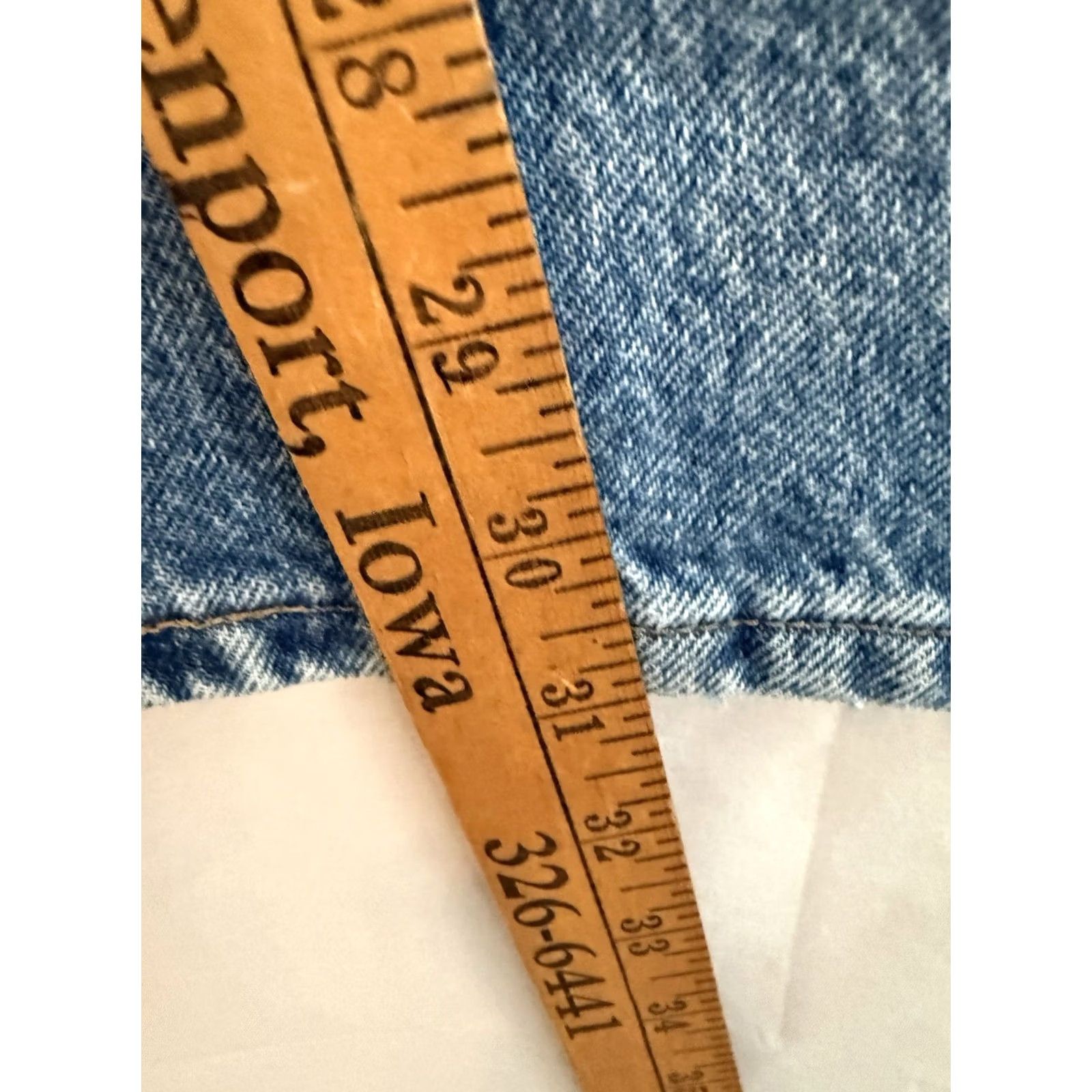 Lee VINTAGE Lee Jeans Mens 36 x 32 Dark Wash Blue Fading USA Made Denim Straight Size US 36 / EU 52 - 4 Thumbnail