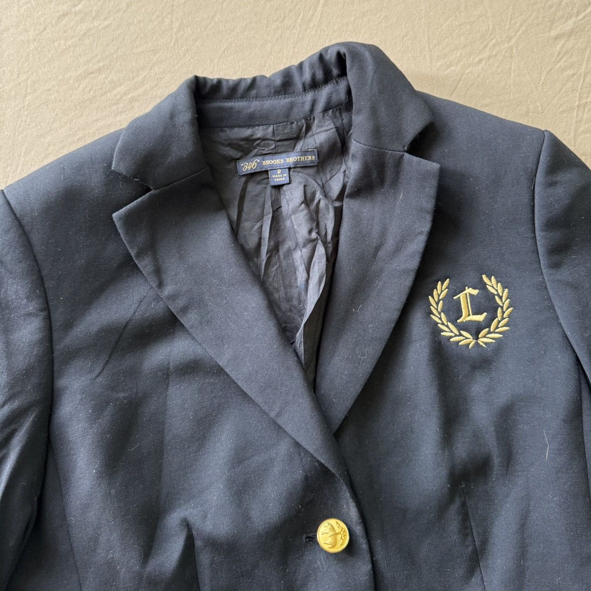 Brooks Brothers × Designer Brooks Brothers Wool Two-Button Blazer Size XS / US 0-2 / IT 36-38 - 4 Thumbnail
