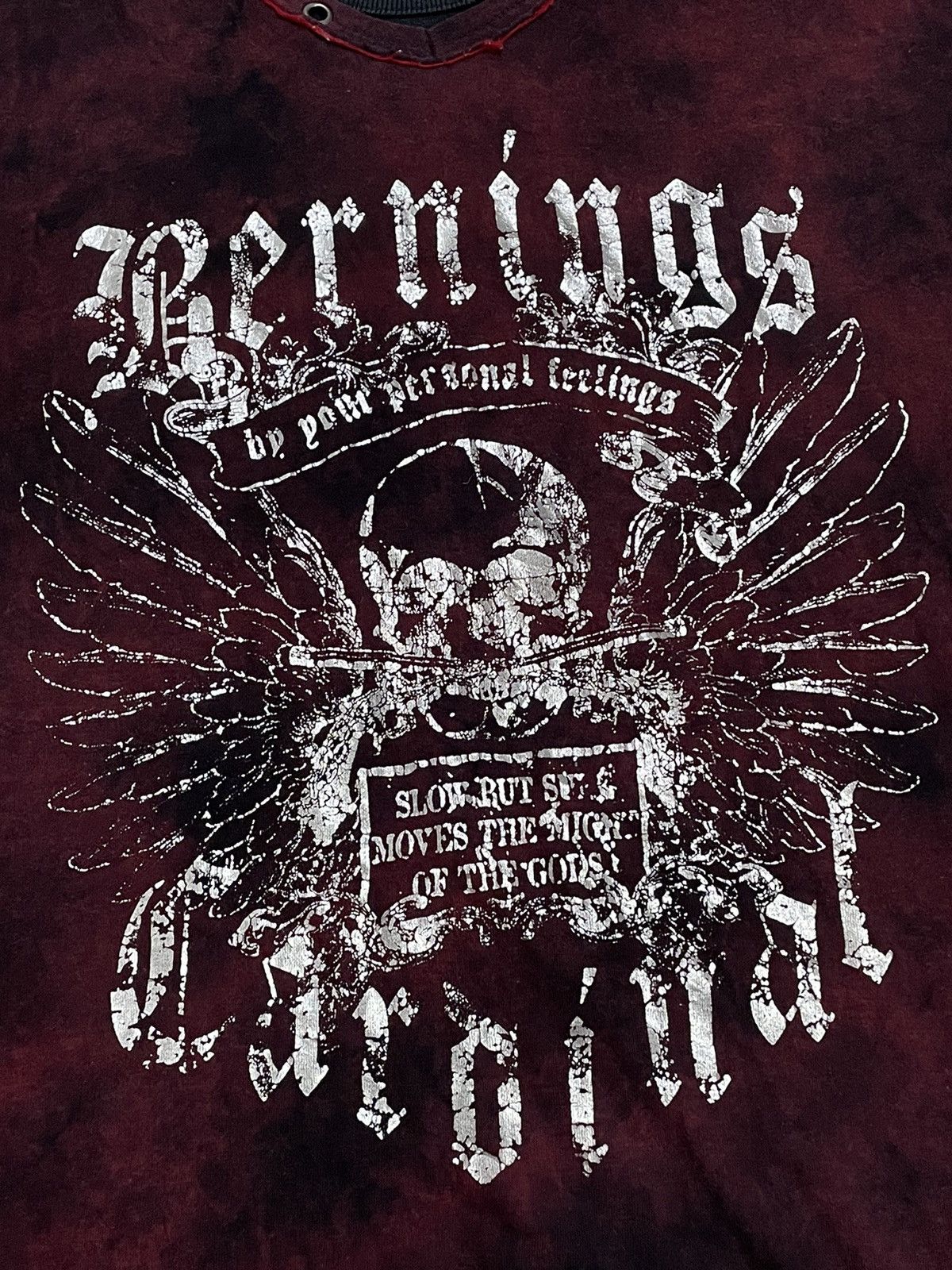 Japanese Brand BerningSho Punk Bondage Chain Layered Wavy Surface Cloth Size US L / EU 52-54 / 3 - 7 Thumbnail