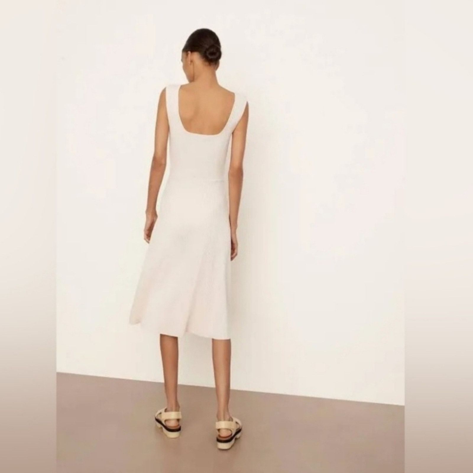 Vince VINCE RIBBED SWEETHEART TANK DRESS Size M / US 6-8 / IT 42-44 - 2 Thumbnail