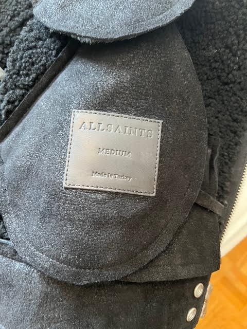 Allsaints Shearling wool biker jacket Size US M / EU 48-50 / 2 - 8 Thumbnail