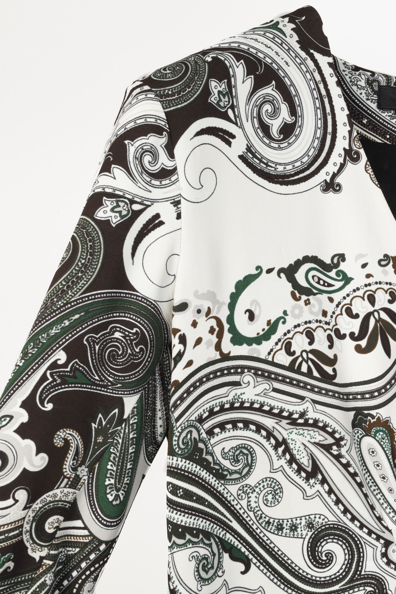Etro Etro White & Brown Paisley Long Sleeve Top Size M / US 6-8 / IT 42-44 - 5 Thumbnail