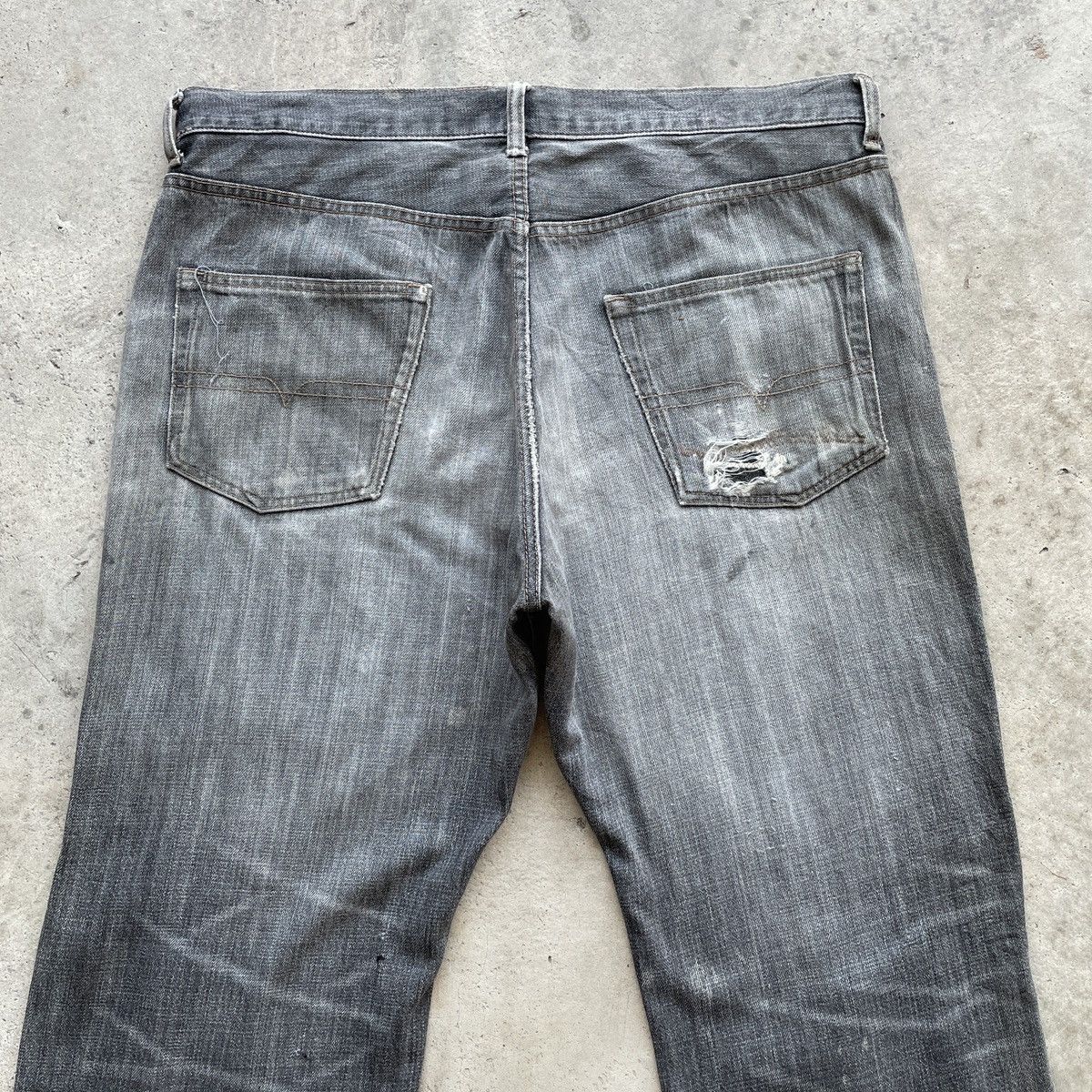 Japanese Brand W37x31.5💥 Japanese Vintage Black Faded Denim Jeans Pants Size US 37 - 8 Thumbnail
