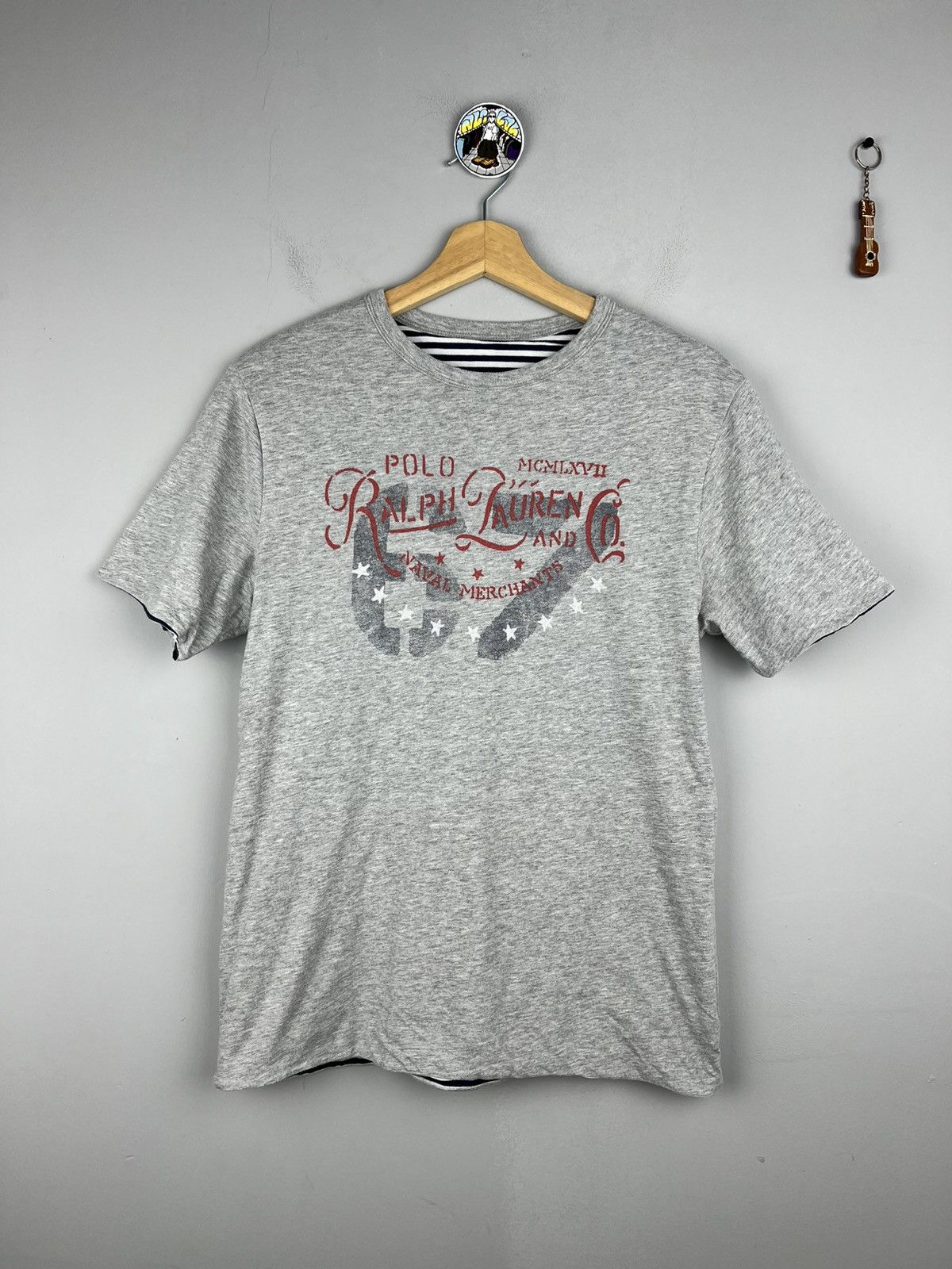 Polo Ralph Lauren Rare Polo Ralph Lauren Reversible T shirt Striped/ grey Size US S / EU 44-46 / 1 - 4 Thumbnail