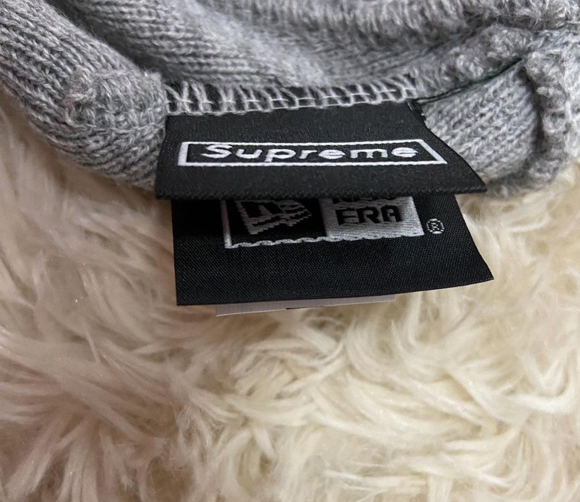 New Era × Supreme Supreme New Era box logo grey & red world famous beanie Size ONE SIZE - 6 Thumbnail